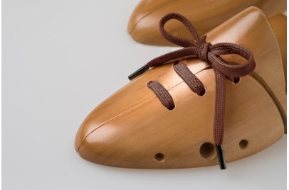 Lacci Piatti in Cotone Cammello
