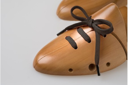 Lacci Piatti in Cotone Antracite Scuro