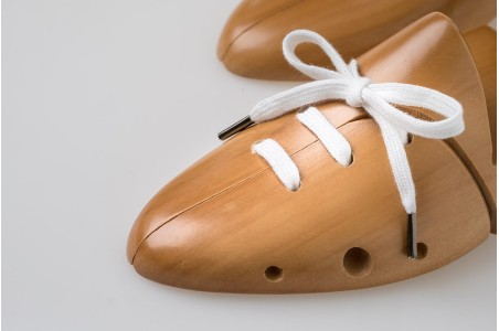 Lacci Piatti in Cotone Bianco