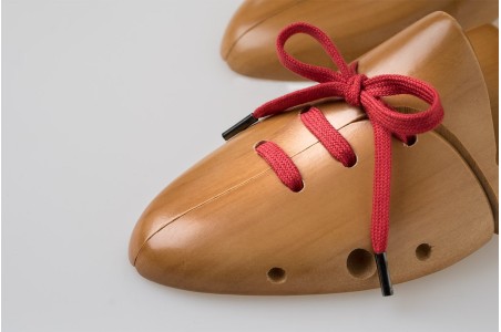 Lacci Piatti in Cotone Rosso