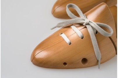 Acquista Lacci Piatti in Cotone Grigio Chiaro - Laccioteca
