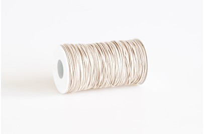 Cordino tondo in poliestere riciclato Beige Intenso