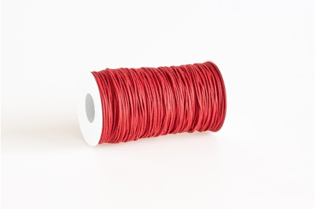 Cordino tondo in poliestere riciclato Rosso Intenso