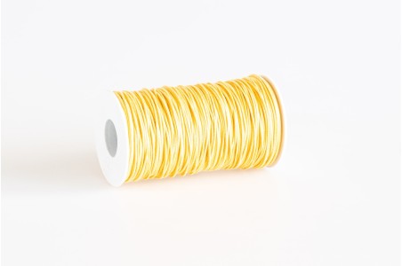 Cordino tondo in poliestere riciclato Giallo Intenso