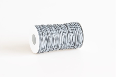 Cordino tondo in poliestere riciclato Antracite Chiaro