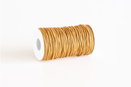 Cordino tondo in poliestere riciclato Cognac Intenso