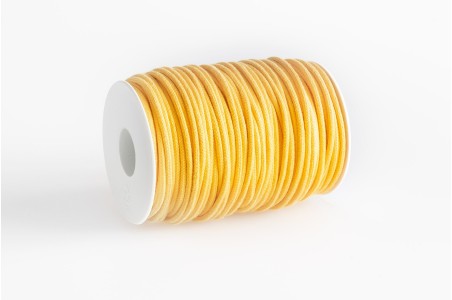 Cordino tondo cotone Giallo Intenso Cordino tondo cotone Giallo Intenso