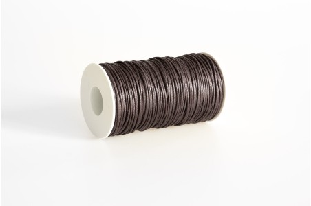 Cordino Tondo Cerato Marrone Testa di Moro Intenso - Laccioteca