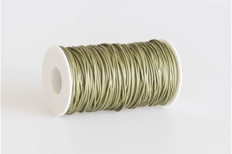 Cordino tondo cerato Verde Oliva
