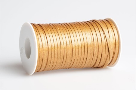 Cordino piatto cerato Cognac Intenso