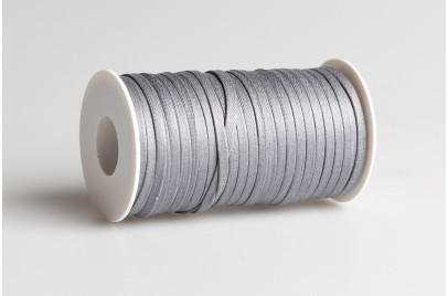 Cordino piatto cerato Antracite chiaro