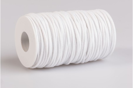 Cordino tondo cotone Bianco