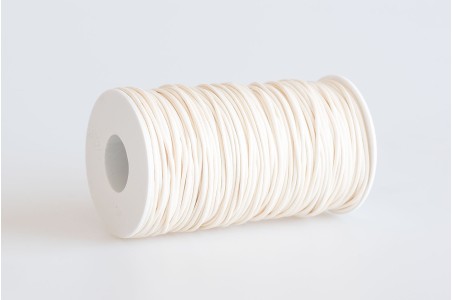 Cordino tondo cerato Bianco Latte