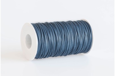 Cordino tondo cerato Blu Chiaro
