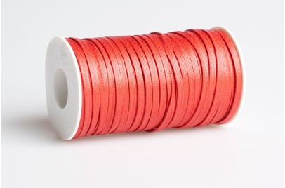 Cordino piatto cerato Rosso