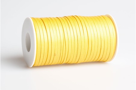 Cordino piatto cerato Giallo Intenso