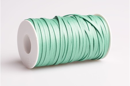 Cordino piatto cerato Verde Acqua