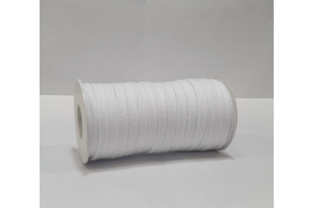 Cordino Piatto in Cotone Bianco Candido