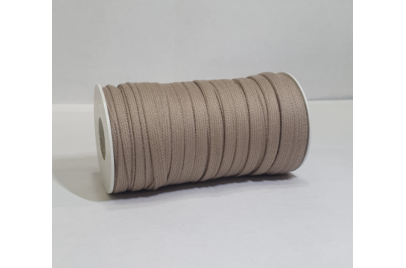 Cordino Piatto in Cotone Sabbia Chiaro