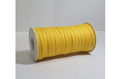 Cordino Piatto in Cotone Giallo Intenso