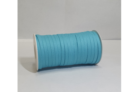 Cordino Piatto in Cotone Turchese
