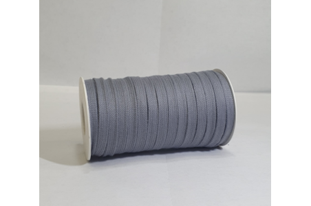 Cordino Piatto in Poliestere Riciclato Antracite Chiaro