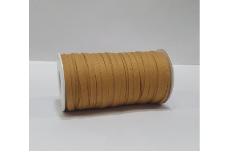 Cordino Piatto in Poliestere Riciclato Cognac