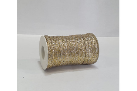 Cordino piatto Lurex Platino