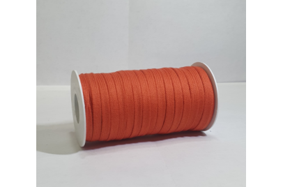 Cordino Piatto in Cotone Arancio Scuro